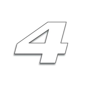 Numeros de carrera blanco - Pack de 3 uds BLACKBIRD PVC 5049/10/4