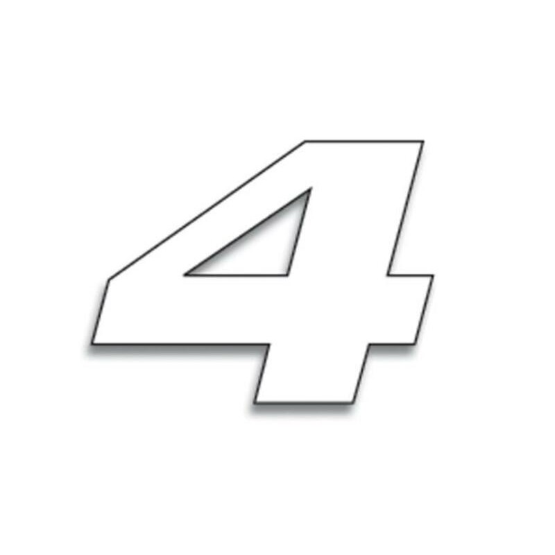Numeros de carrera blanco - Pack de 3 uds BLACKBIRD PVC 5049/10/4