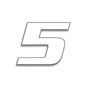 Numeros de carrera blanco - Pack de 3 uds BLACKBIRD PVC 5049/10/5