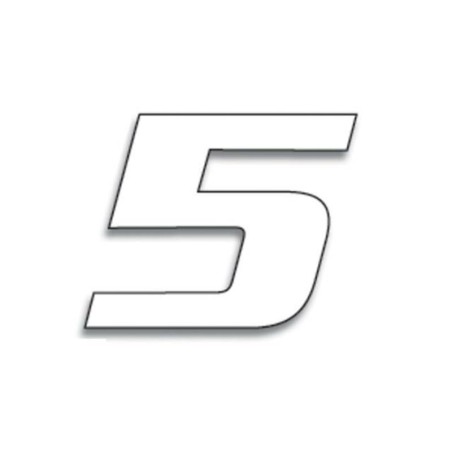 Numeros de carrera blanco - Pack de 3 uds BLACKBIRD PVC 5049/10/5