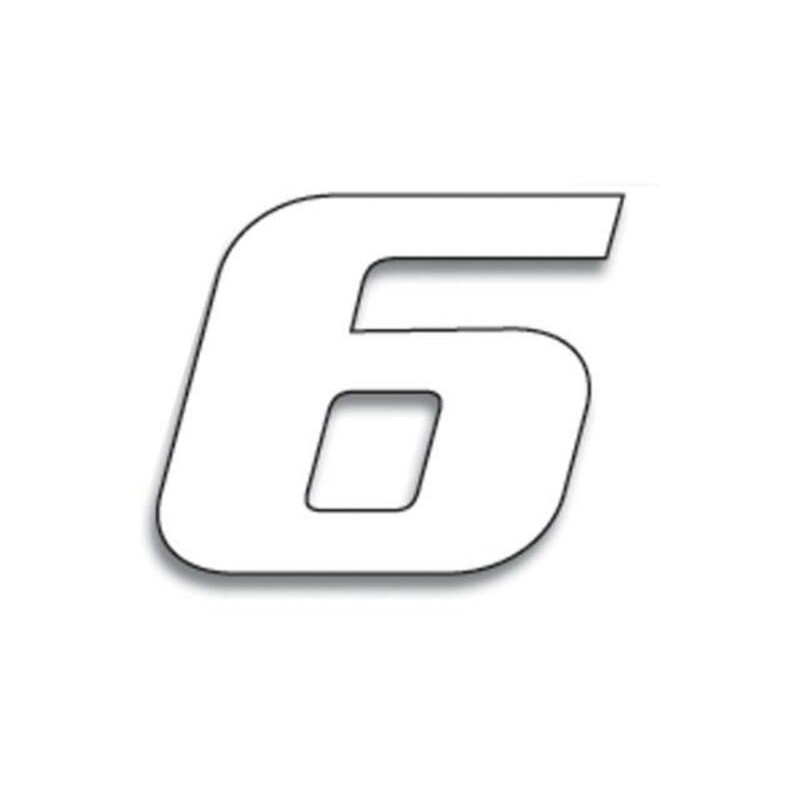 Numeros de carrera blanco - Pack de 3 uds BLACKBIRD PVC 5049/10/6