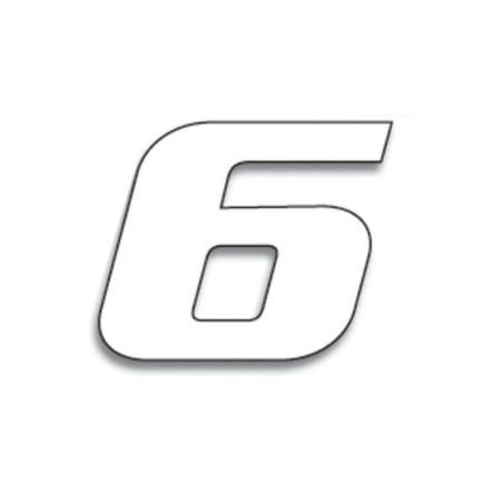 Numeros de carrera blanco - Pack de 3 uds BLACKBIRD PVC 5049/10/6