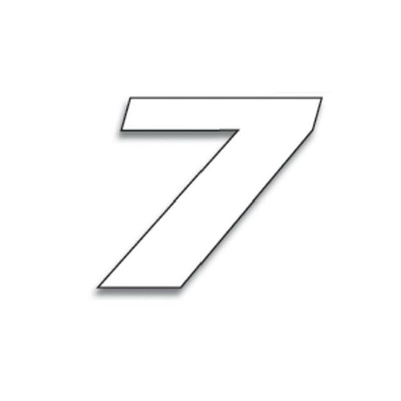 Numeros de carrera blanco - Pack de 3 uds BLACKBIRD PVC 5049/10/7