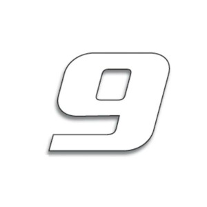 Numeros de carrera blanco - Pack de 3 uds BLACKBIRD PVC 5049/10/9