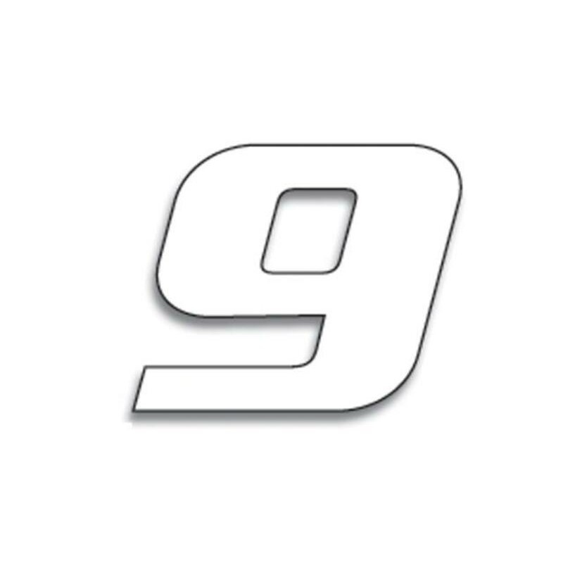 Numeros de carrera blanco - Pack de 3 uds BLACKBIRD PVC 5049/10/9