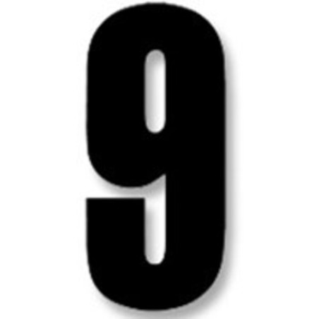 Numeros de carrera negro - Pack de 3 uds Blackbird Crystal5027/20/9