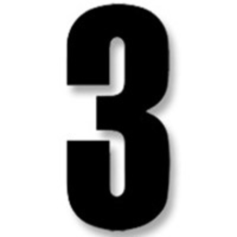 Numeros de carrera negro - Pack de 3 uds Blackbird Crystal5027/20/3