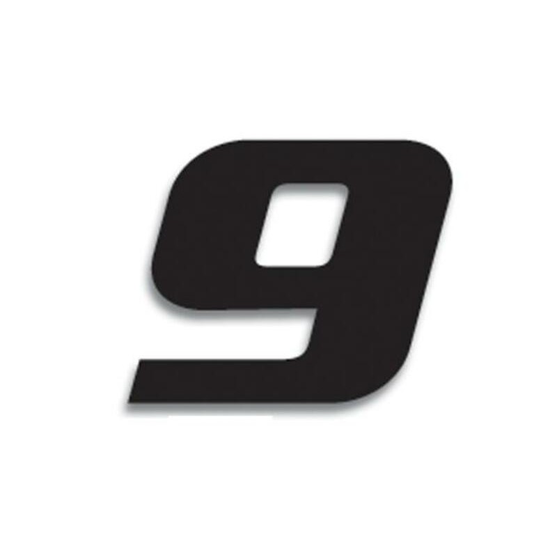 Numeros de carrera negro - Pack de 3 Uds BLACKBIRD PVC 5049/20/9