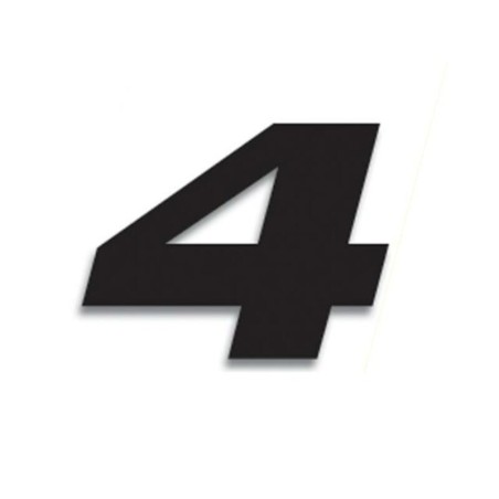 Numeros de carrera negro - Pack de 3 Uds BLACKBIRD PVC 5049/20/4