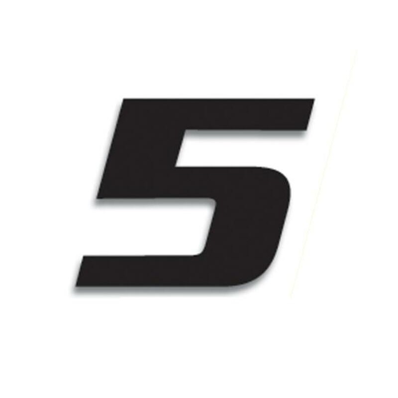 Numeros de carrera negro - Pack de 3 Uds BLACKBIRD PVC 5049/20/5