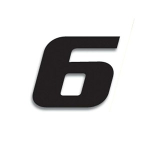 Numeros de carrera negro - Pack de 3 Uds BLACKBIRD PVC 5049/20/6