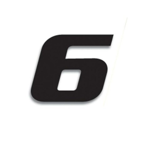 Numeros de carrera negro - Pack de 3 Uds BLACKBIRD PVC 5049/20/6