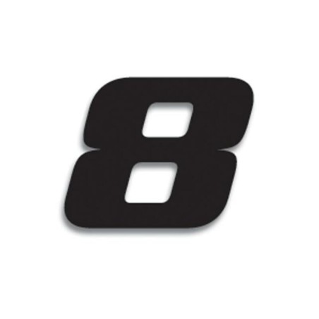 Numeros de carrera negro - Pack de 3 Uds BLACKBIRD PVC 5049/20/8
