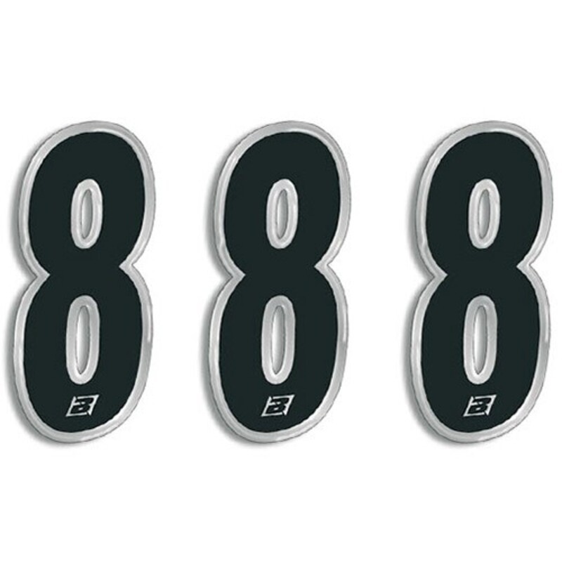 Numeros de carrera negro Blackbird 15X7 Cm - Pack 3 uds 5069/20/8