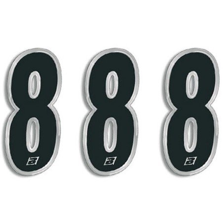 Numeros de carrera negro Blackbird 15X7 Cm - Pack 3 uds 5069/20/8