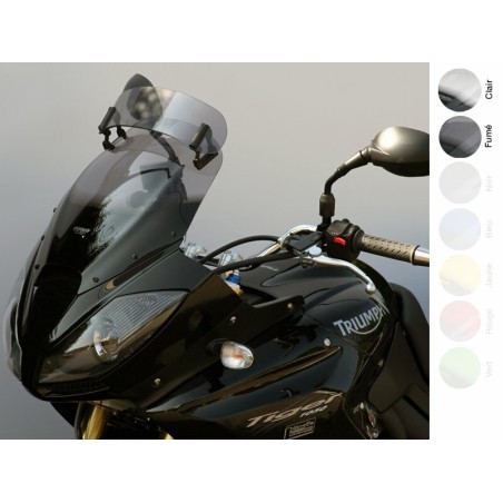 Pantalla MRA Vario, ahumado, Triumph Tiger 1050 2006-