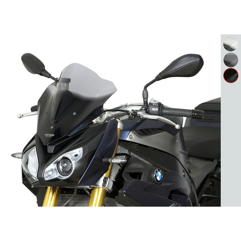 Pantalla MRA Racing BMW S1000R, negro, 14-