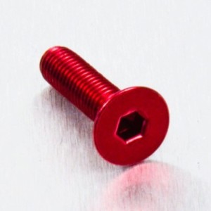 Tornillo de Aluminio Pro-bolt avellanado M5 x (0.8mm) x 20mm rojo L...