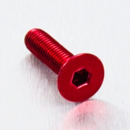 Tornillo de Aluminio Pro-bolt avellanado M5 x (0.8mm) x 20mm rojo L...