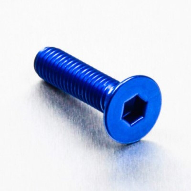 Tornillo de Aluminio Pro-bolt avellanado M6 x (1.00mm) x 25mm azul ...
