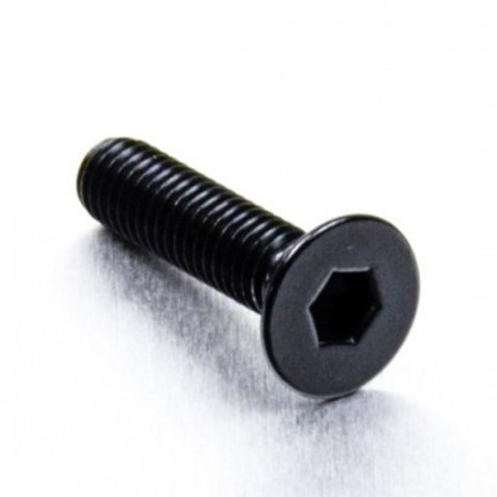 Tornillo de Aluminio Pro-bolt avellanado M6 x (1.00mm) x 25mm negro...