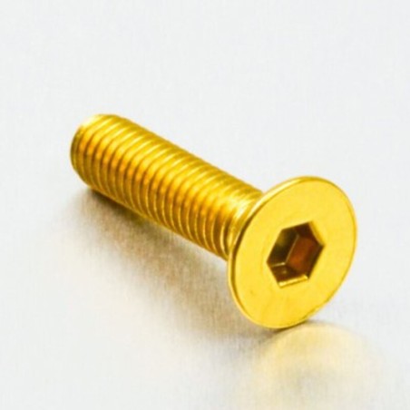 Tornillo de Aluminio Pro-bolt avellanado M6 x (1.00mm) x 25mm oro L...