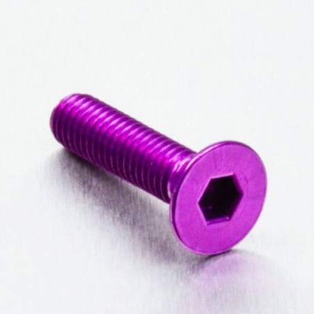 Tornillo de Aluminio Pro-bolt avellanado M6 x (1.00mm) x 25mm viole...