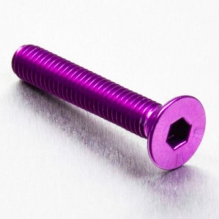 Tornillo de Aluminio Pro-bolt avellanado M6 x (1.00mm) x 35mm viole...
