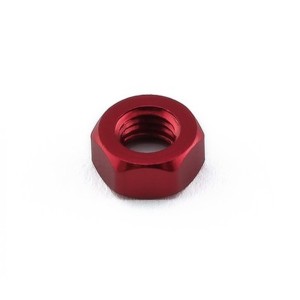 Tuerca plana de Aluminio Pro-Bolt M5 LFN5R Rojo