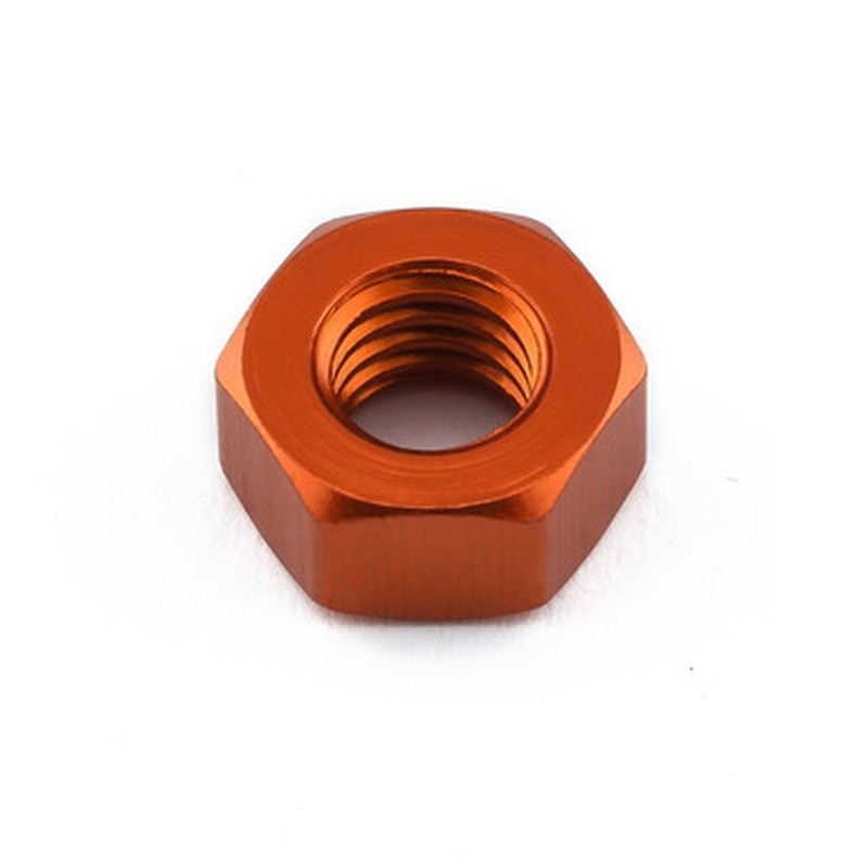 Tuerca plana de Aluminio Pro-Bolt M6 LFN6O Naranja