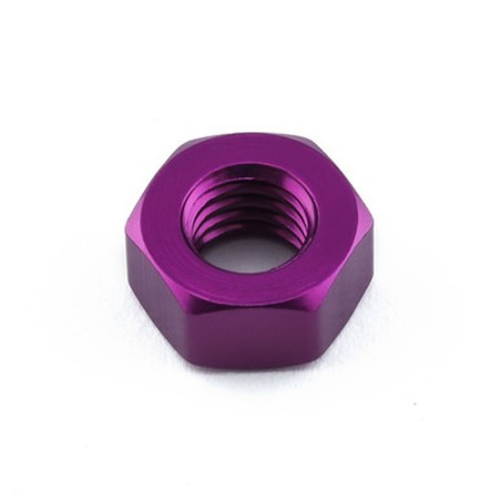 Tuerca plana de Aluminio Pro-Bolt M6 LFN6P Violeta