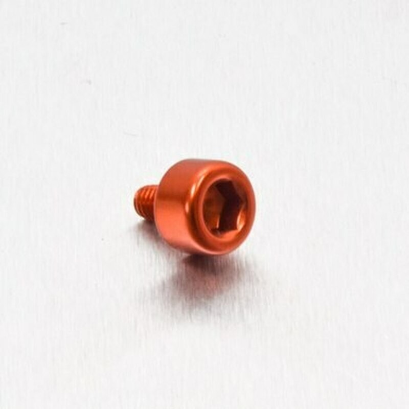 Tornillo de Aluminio Pro-bolt cabeza cilíndrica M4 x 6.5mm naranja ...