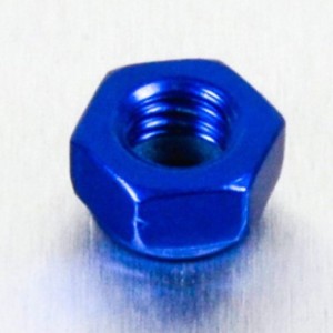 Tuerca de Aluminio Pro-Bolt autoblocante M5 azul LNYN5B