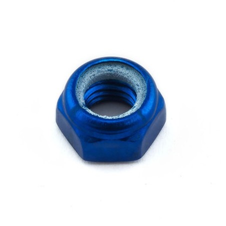 Tuerca Aluminio Pro-Bolt autoblocante M8 azul LNYN8B