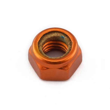 Tuerca Aluminio Pro-Bolt autoblocante M8 LNYN8O Naranja