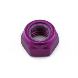 Tuerca Aluminio Pro-Bolt autoblocante M8 LNYN8P Violeta