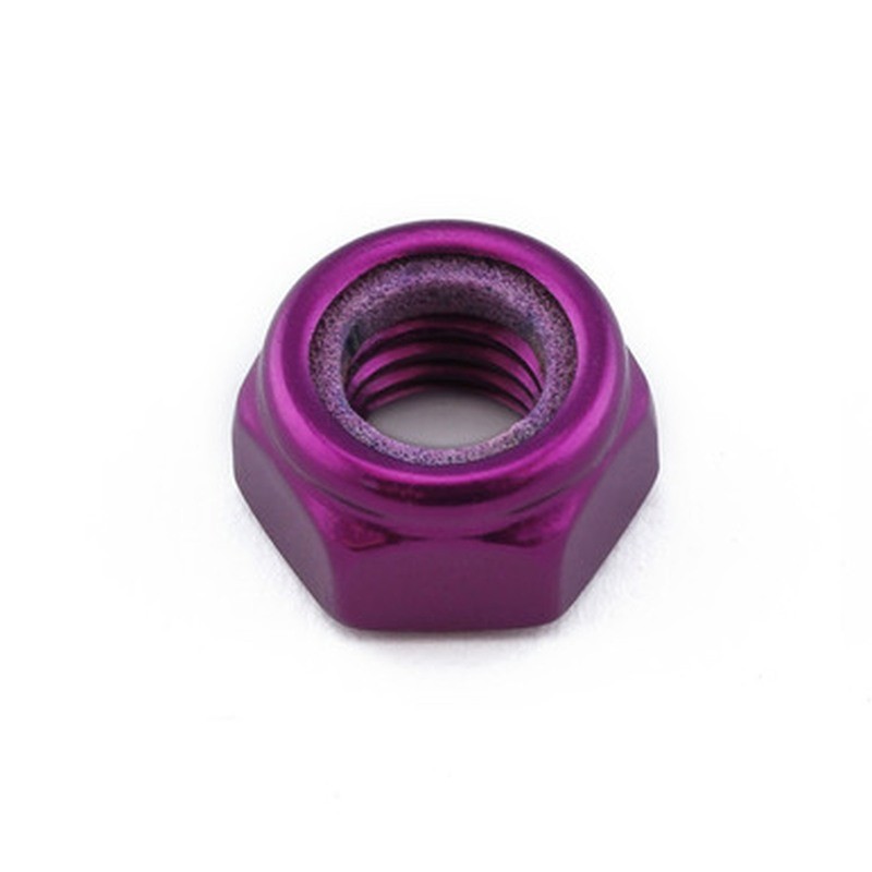 Tuerca Aluminio Pro-Bolt autoblocante M8 LNYN8P Violeta
