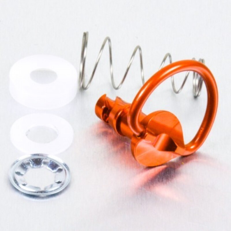 Tornillo rápido de Aluminio 1/4 de vuelta Pro-Bolt 17mm naranja LQR...