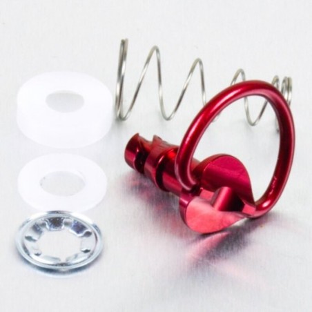 Tornillo rápido de Aluminio 1/4 de vuelta Pro-Bolt 17mm rojo LQRCLI...