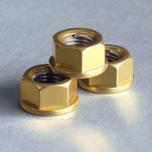 Tuerca de Aluminio Pro-Bolt 10mm oro LSPN10G