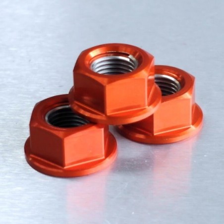 Tuerca de Aluminio Pro-Bolt 12mm naranja LSPN12O