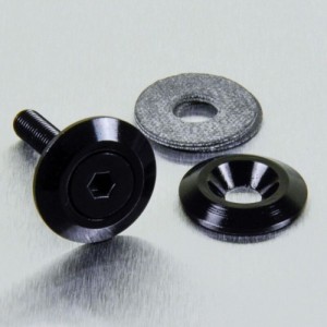 Arandela de Aluminio avellanada M5 (19mm ØExt.) negro LWAC5BK