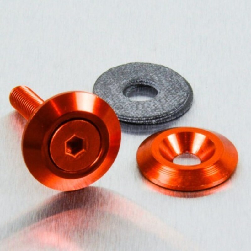 Arandela de Aluminio avellanada M5 (19mm ØExt.) naranja LWAC5O