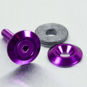 Arandela de Aluminio avellanada M6 violeta LWAC6-22P