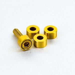 Arandela de Aluminio cilíndrica M6 Pro-Bolt LWACP6G Oro