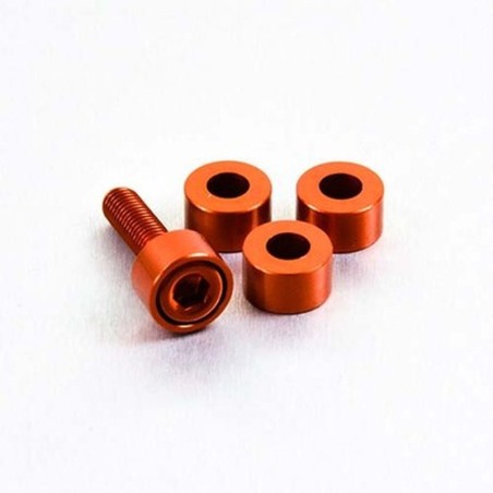 Arandela de Aluminio cilíndrica M6 Pro-Bolt LWACP6O Naranja