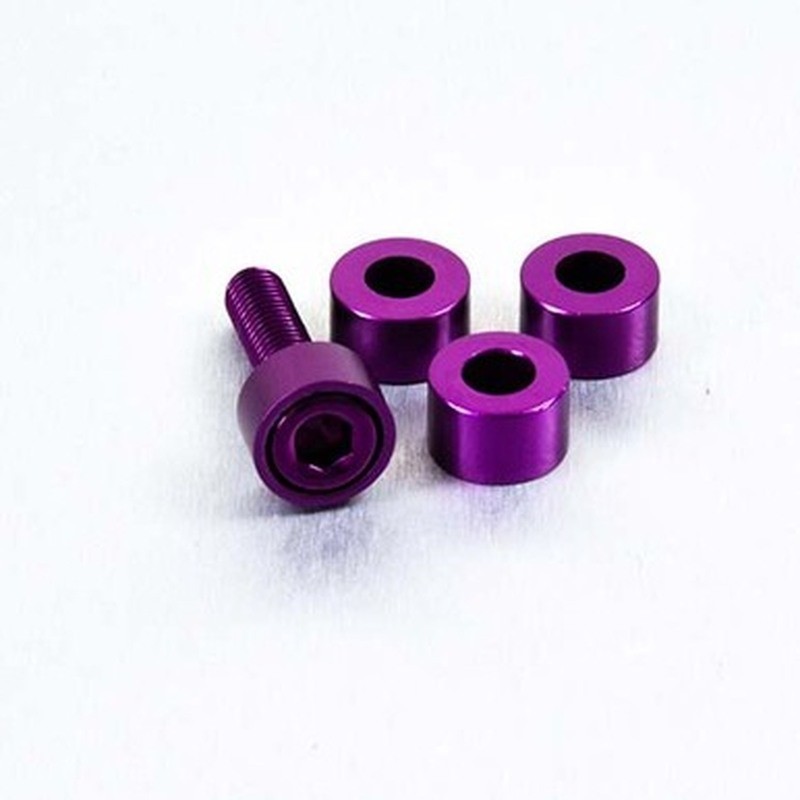 Arandela de Aluminio cilíndrica M6 Pro-Bolt LWACP6P Violeta