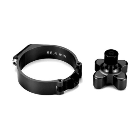 Sistema de salida rápida V PARTS negro Honda Suzuki Kawasaki