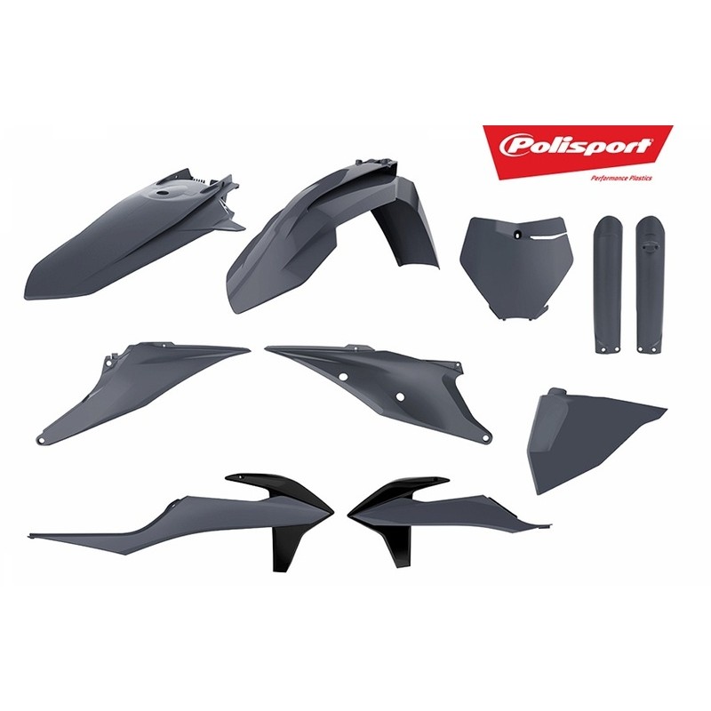 Kit de plástica Polisport SX/SX-F 19 Gris Nardo Grey