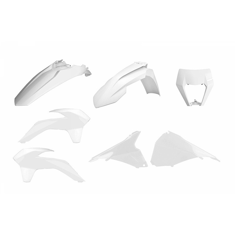 Kit plástica Enduro Polisport Restyling blanco KTM EXC/EXC-F